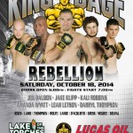 King of the Cage Returns to Lake of the Torches Resort Casino on October 18 for “REBELLION”