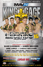 King of the Cage Returns to Eastside Cannery in Las Vegas for “Future Legends 16”