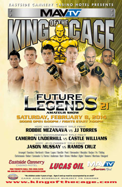 King of the Cage Returns to Las Vegas with “Future Legends 21”