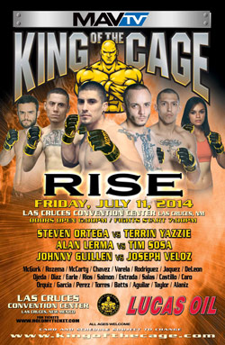 King of the Cage Presents “RISE” in Las Cruces, New Mexico on July 11th