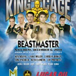 King of the Cage Returns to Menominee Casino Resort on December 6 for “Beastmaster”