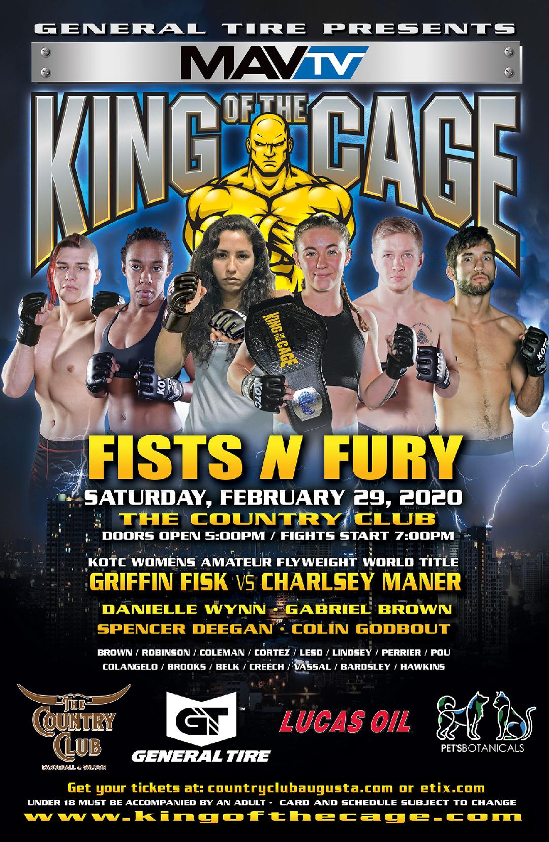 FISTS N FURY Augusta, GA