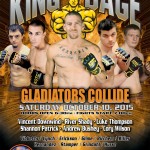 King of the Cage Returns to Northern Lights Casino on October 10 for “GLADIATORS COLLIDE”