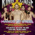 King of the Cage Returns to the Meadows Casino Resort on September 26 for “HANDS OF STEEL”