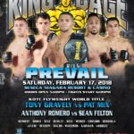 King of the Cage Announces Main Fight Card for Seneca Niagara Resort & Casino on February 17 for “PREVAIL”