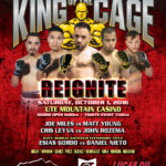 King of the Cage Returns to the Ute Mountain Casino, Hotel & Resort on October 1 for “REIGNITE”