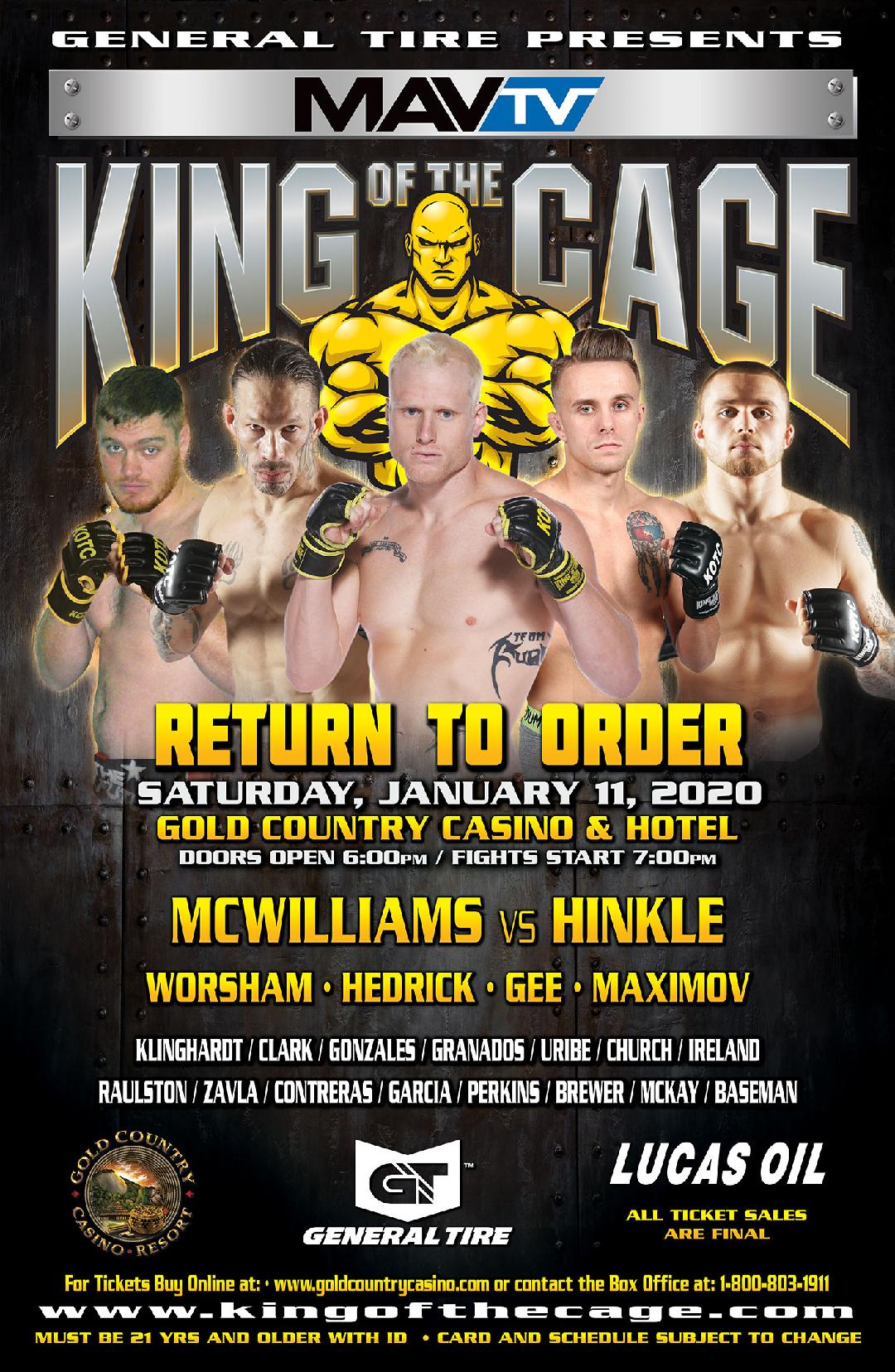 BREAKING: Oroville, California Hosts the First KOTC Event of 2020