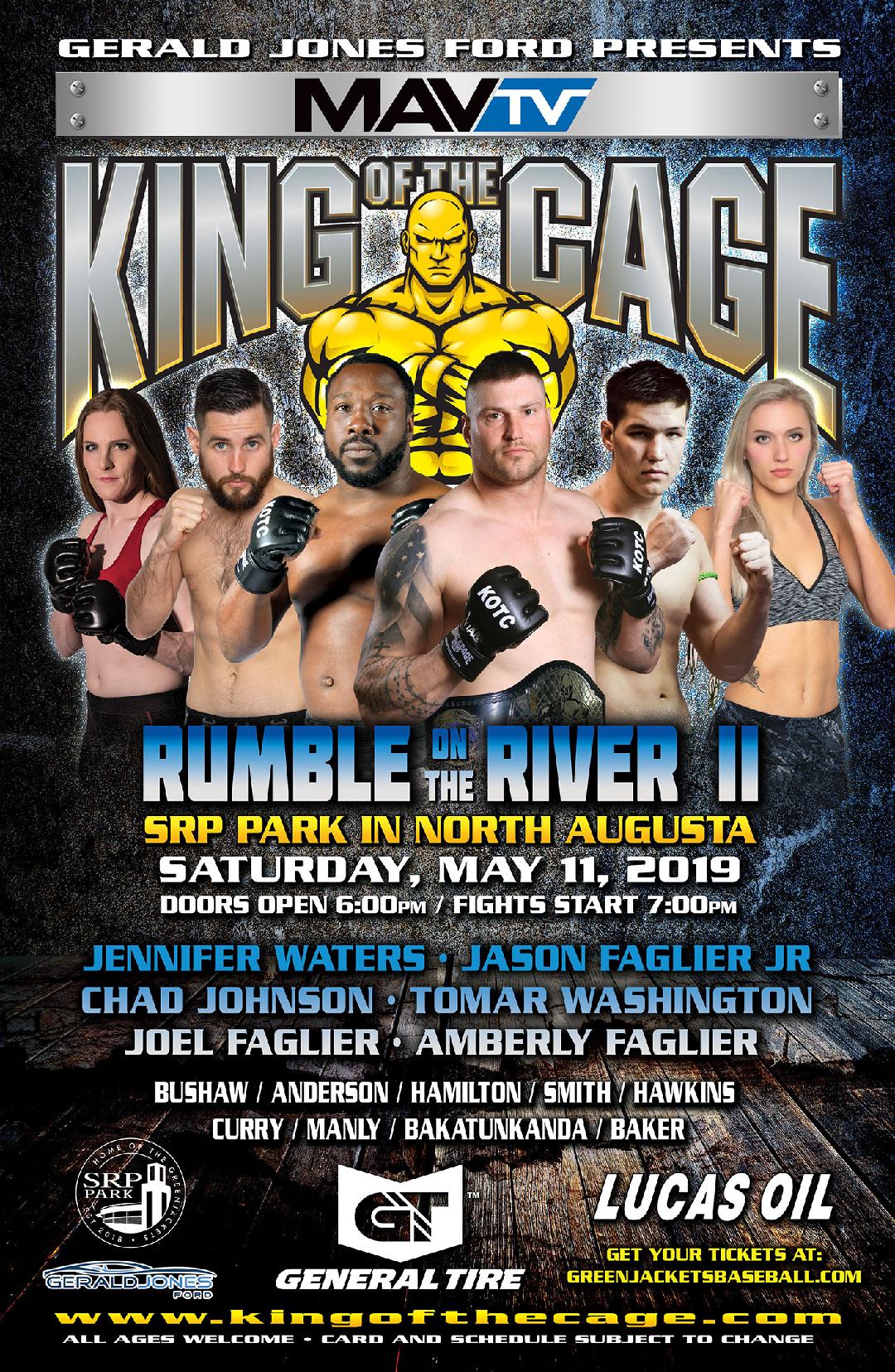 King of the Cage Debuts at SRP Park on May 11 for “RUMBLE ON THE RIVER II”