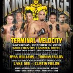 King of the Cage Announces Main Fight Card for Gold Country Casino & Hotel October 6 “TERMINAL VELOCITY”